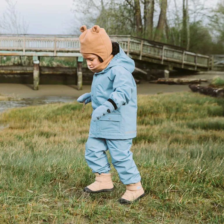 Kids Single Layer Rain Pants | Dusty Blue