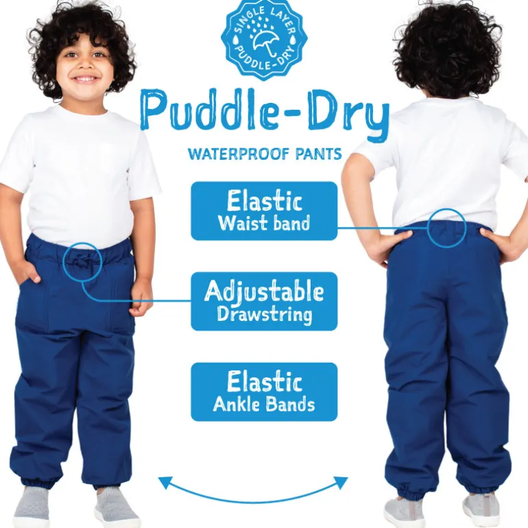 Kids Single Layer Rain Pants | Dusty Pink