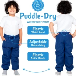 Kids Single Layer Rain Pants | Soft Brown