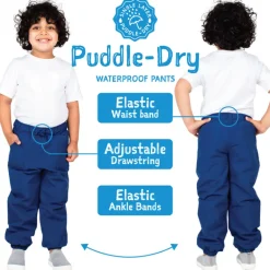 Kids Single Layer Rain Pants | Heather Grey