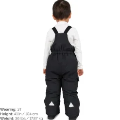 Kids Snow Overalls | Black