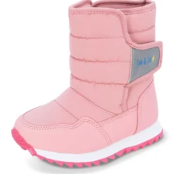 Kids Tall Puffy Winter Boots | Dusty Pink