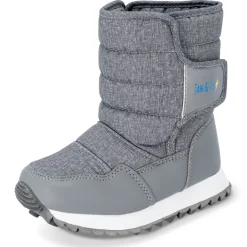 Kids Tall Puffy Winter Boots | Heather Grey