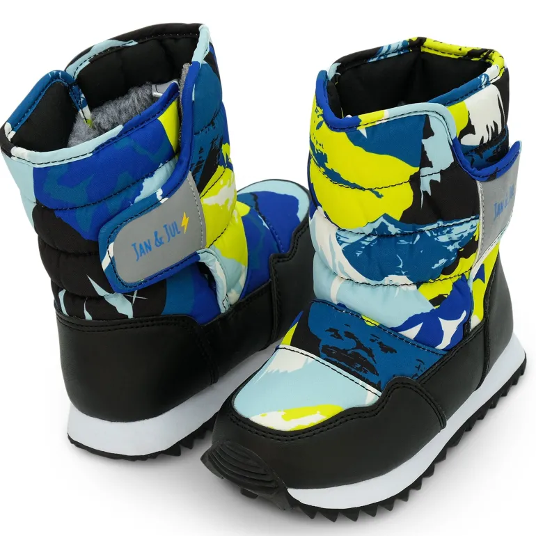 Kids Tall Puffy Winter Boots | Neon Peaks
