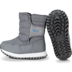 Kids Tall Puffy Winter Boots | Heather Grey