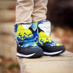 Kids Tall Puffy Winter Boots | Neon Peaks