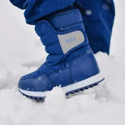 Kids Tall Puffy Winter Boots | Navy