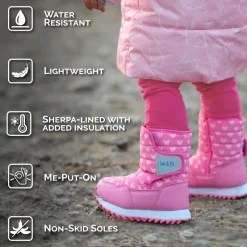 Kids Tall Puffy Winter Boots | Winter Sun