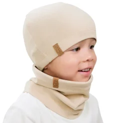 Kids Thermal Beanie Caps | Oatmeal
