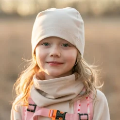 Kids Thermal Beanie Caps | Oatmeal