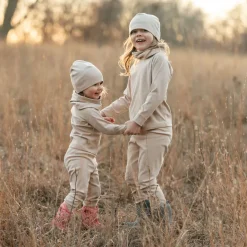 Kids Thermal Beanie Caps | Oatmeal