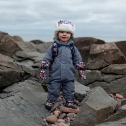 Kids Thin-Lined Rain Suits | Heather Grey