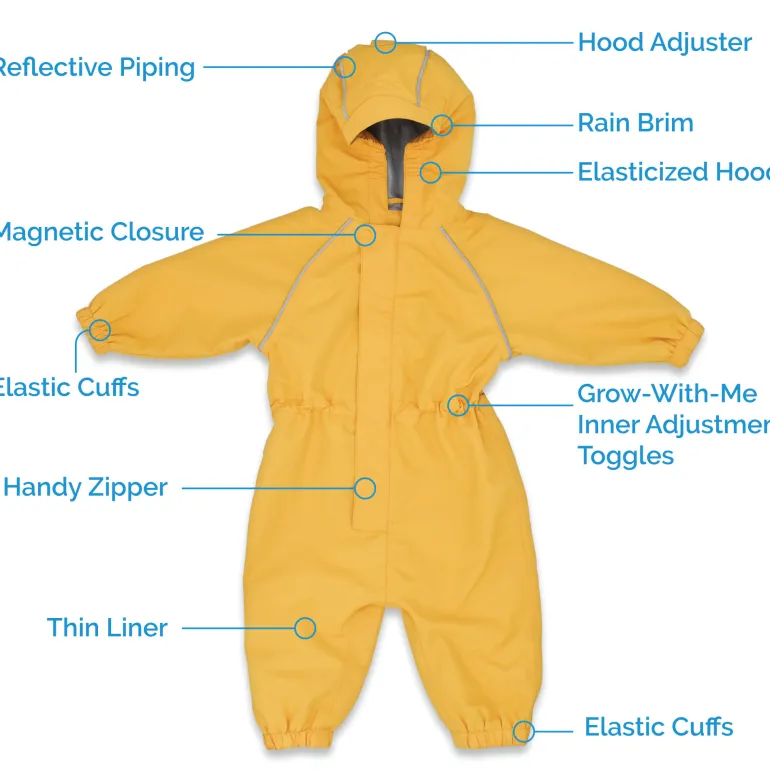 Kids Thin-Lined Rain Suits | Prairie Flowers
