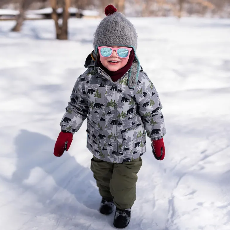 Kids Urban Polarized Sunglasses | Peachy Pink Aurora