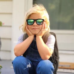 Kids Urban Polarized Sunglasses | Black Aurora