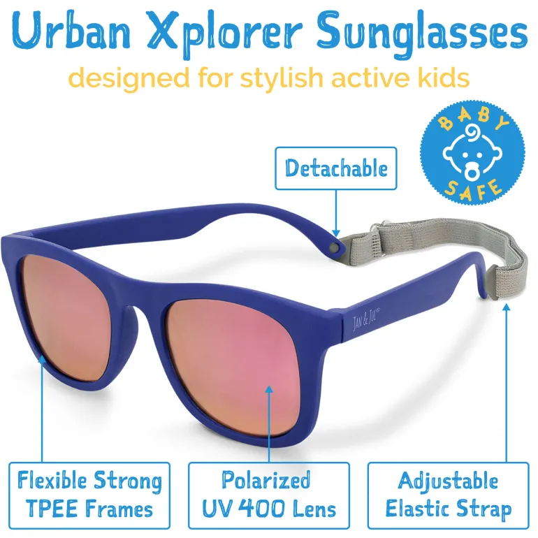 Kids Urban Polarized Sunglasses | Navy Aurora