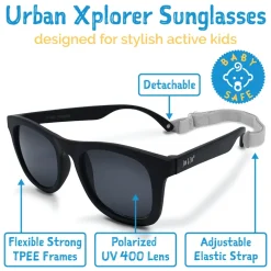 Kids Urban Polarized Sunglasses | Black