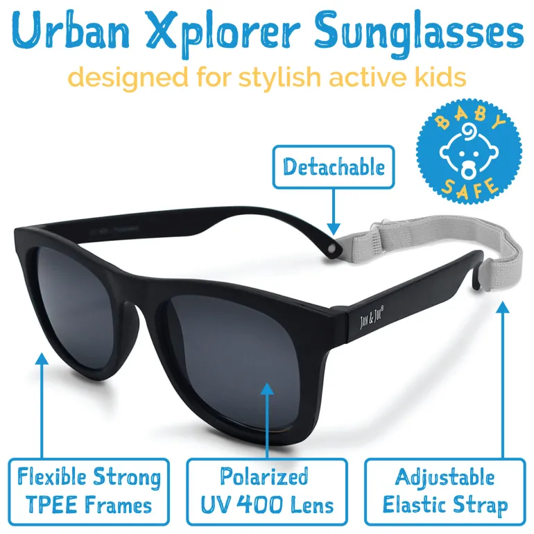 Kids Urban Polarized Sunglasses | Black