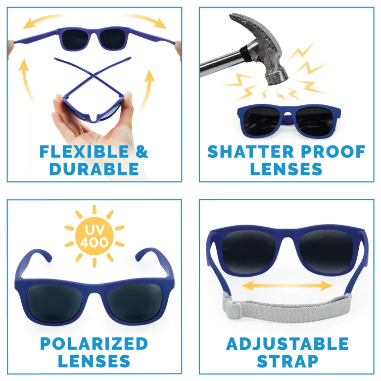 Kids Urban Polarized Sunglasses | Navy