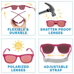 Kids Urban Polarized Sunglasses | Orchid Aurora