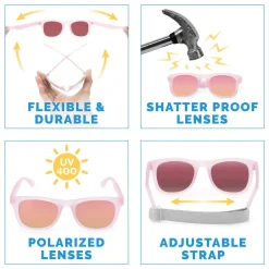 Kids Urban Polarized Sunglasses | Frosty Lavender Aurora