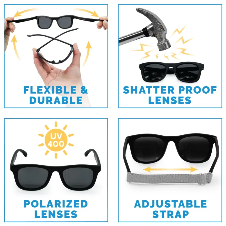 Kids Urban Polarized Sunglasses | Black