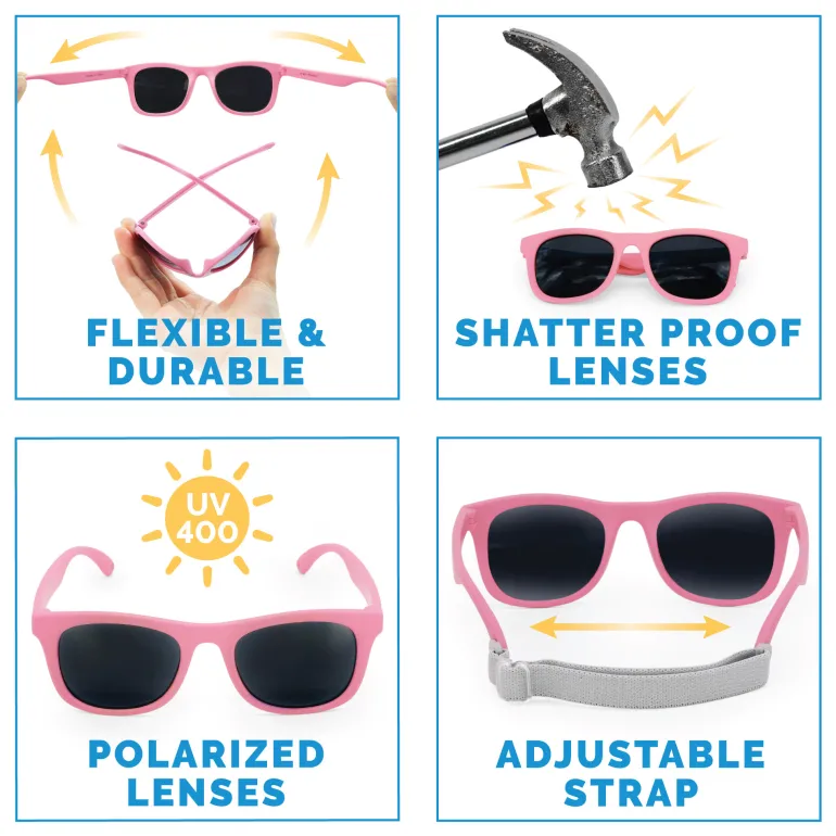 Kids Urban Polarized Sunglasses | Peachy Pink