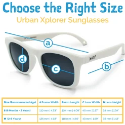 Kids Urban Polarized Sunglasses | White