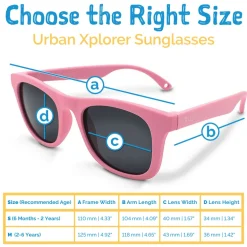 Kids Urban Polarized Sunglasses | Peachy Pink