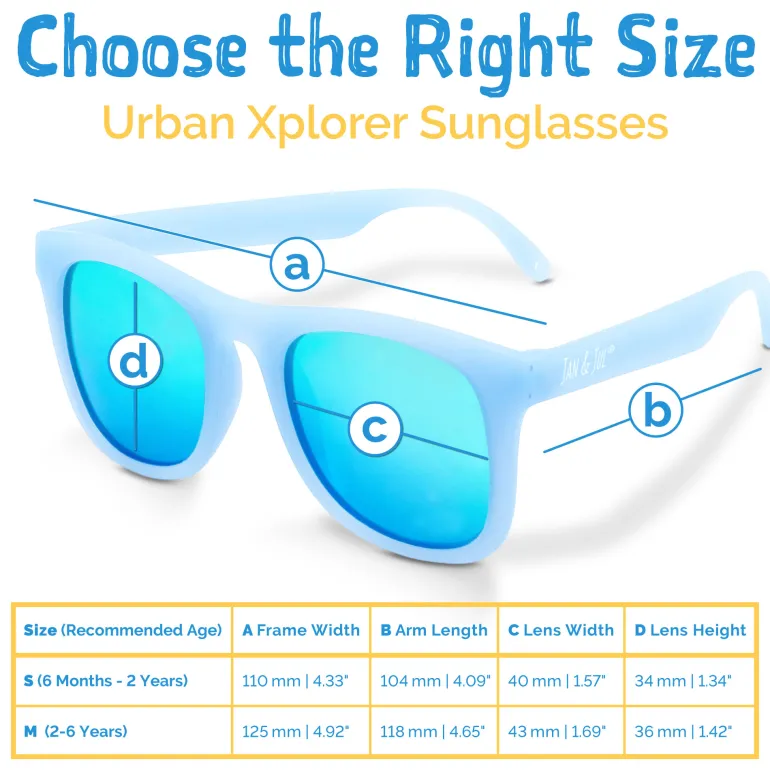Kids Urban Polarized Sunglasses | Frosty Blue Aurora