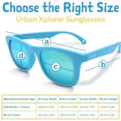 Kids Urban Polarized Sunglasses | Sky Blue Aurora