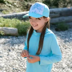 Kids UV Baseball Caps | Blue Coral