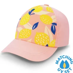 Kids UV Baseball Caps | Summer Citrus