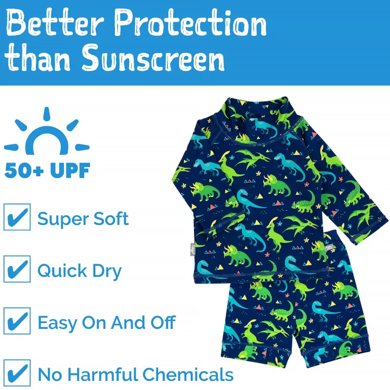 Kids UV Rashguard Set | Dinoland