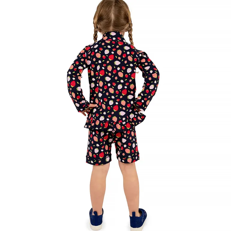 Kids UV Rashguard Set | Strawberry