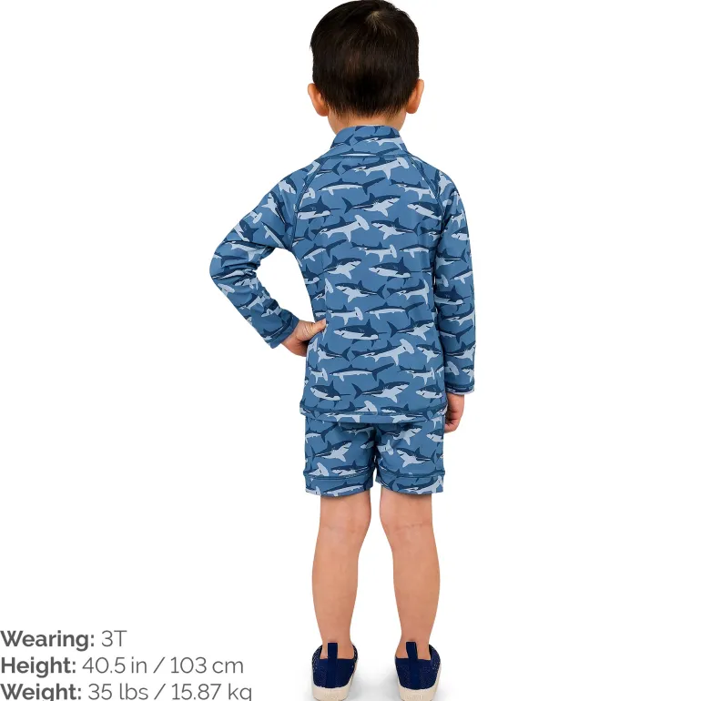 Kids UV Rashguard Set | Shark