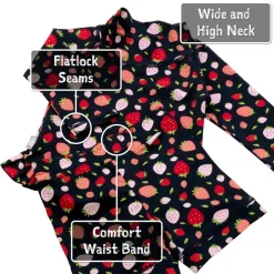 Kids UV Rashguard Set | Strawberry