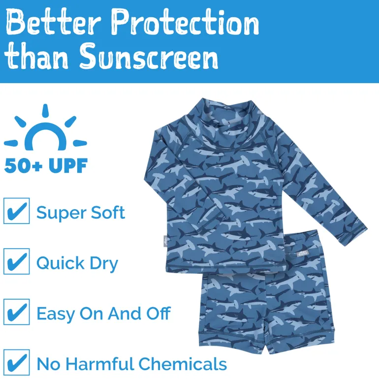 Kids UV Rashguard Set | Shark
