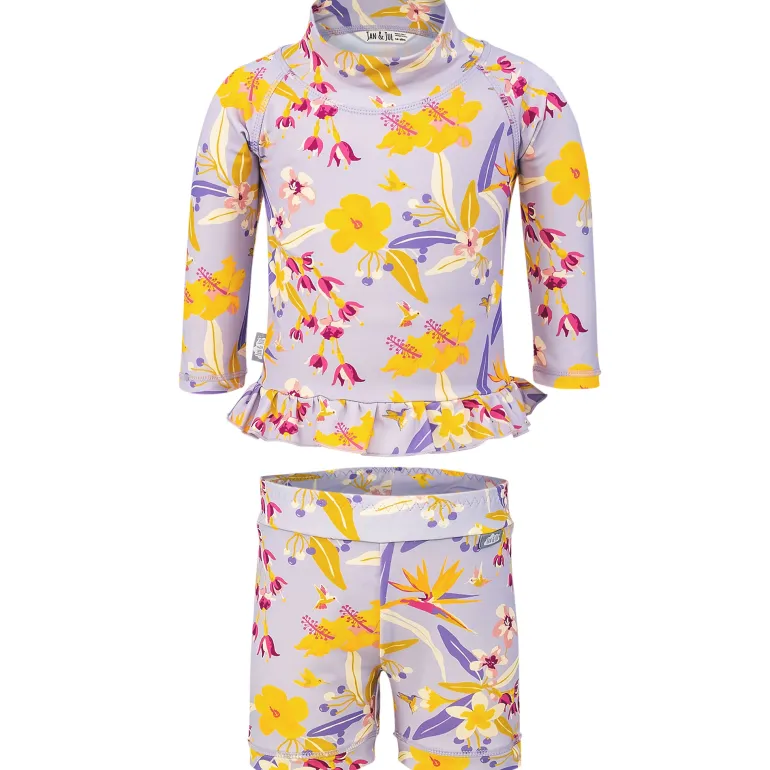 Kids UV Rashguard Set | Tropical Bloom