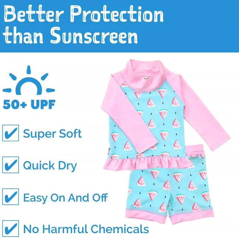 Kids UV Rashguard Set | Watermelon