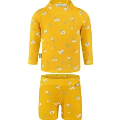 Kids UV Rashguard Set | Yellow Flower