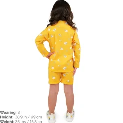 Kids UV Rashguard Set | Yellow Flower
