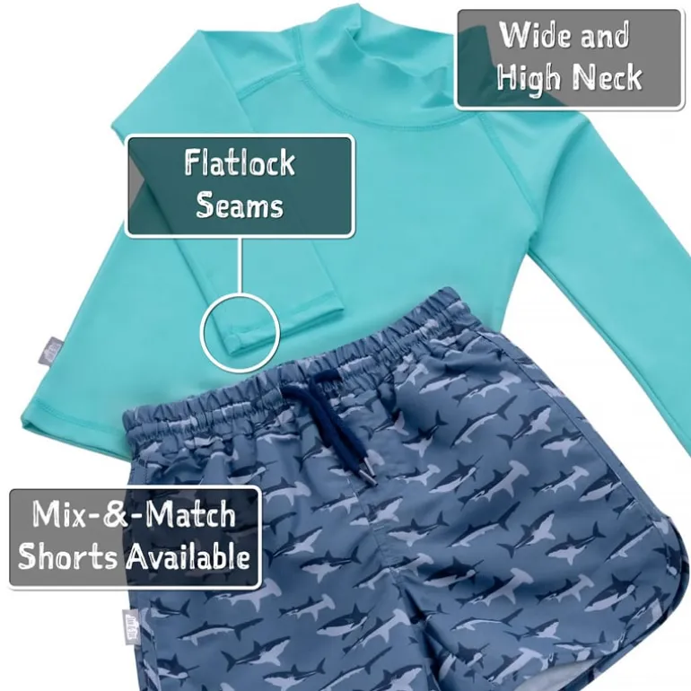 Kids UV Rashguard Top | Lagoon