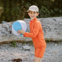 Kids UV Rashguard Top | Tangerine