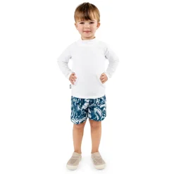 Kids UV Rashguard Top | White
