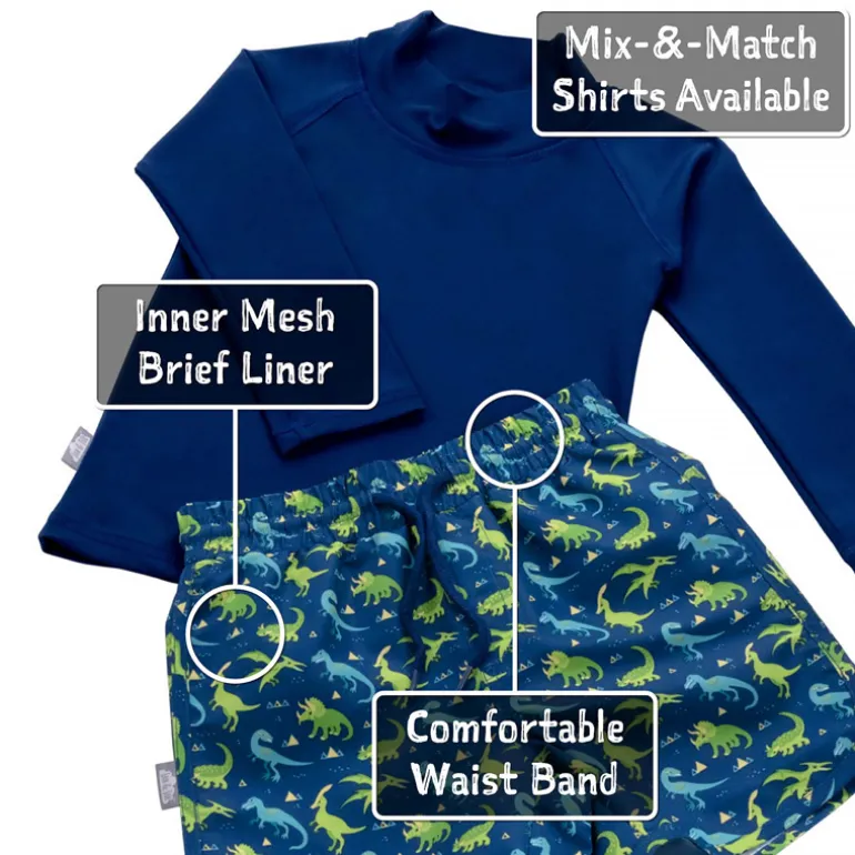 Kids UV Swim Shorts | Dinoland
