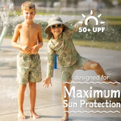 Kids UV Swim Shorts | Jungle Safari