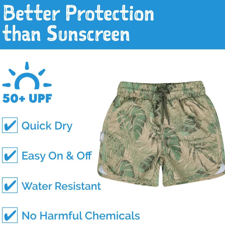 Kids UV Swim Shorts | Jungle Safari