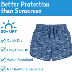 Kids UV Swim Shorts | Shark