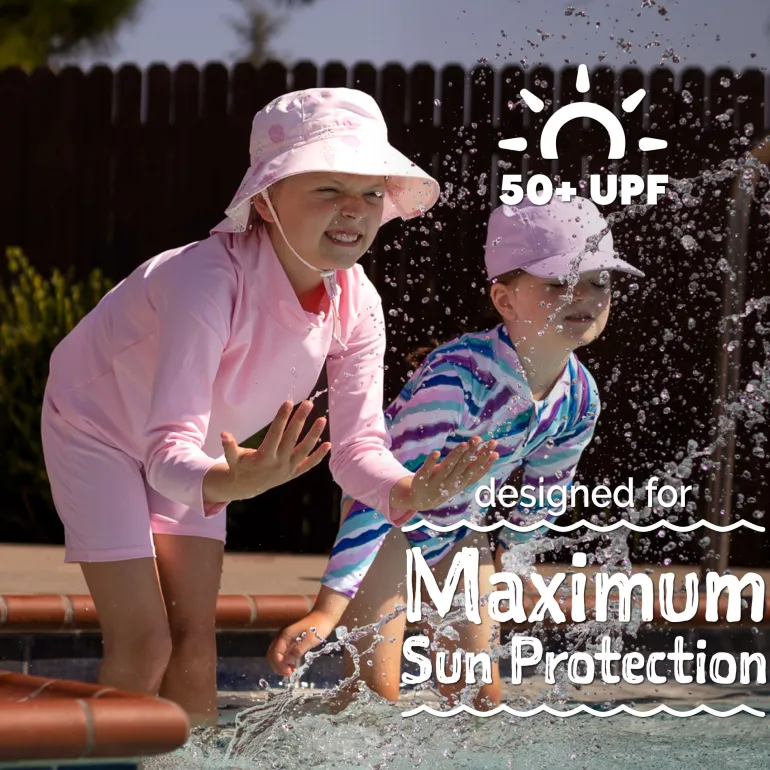 Kids UV Swim Trunks | Pink